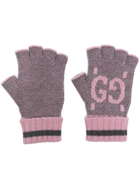 mitaine gucci|Mitaines GG en cachemire en gris et rose .